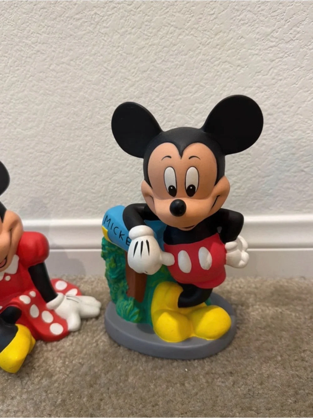 Disney Minnie & Mickey Figures - Red, Black, Yellow